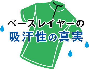 ベースレイヤーの吸汗性の真実