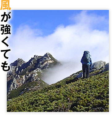 風が強くても