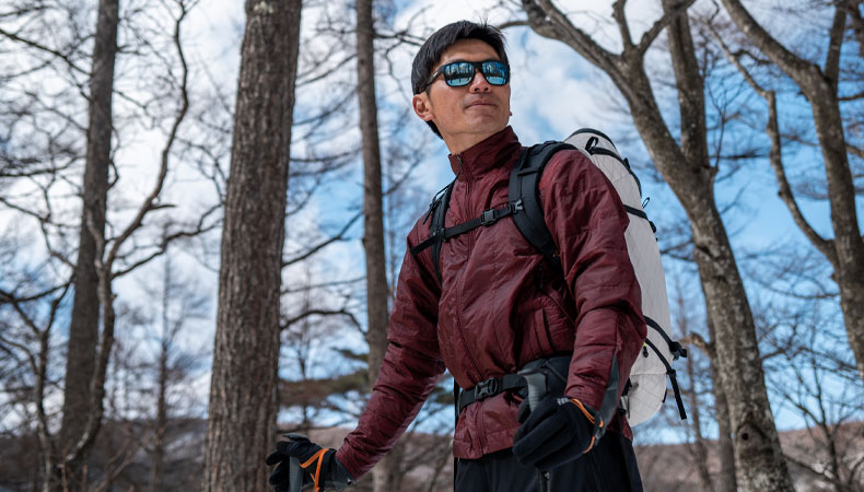 MEN'S ポリゴンULジャケット Limited Bordeaux